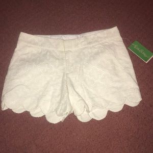 NWT Lilly Pulitzer buttercup white shorts